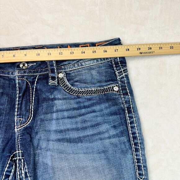 Rock Revival Capri Luz Embroidered Jeans Women's Size 30 - Picture 8 of 16